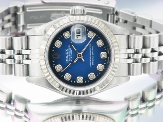  ROLEX LADIES DATEJUST WATCH STAINLESS STEEL DIAMOND AUTOMATIC ROLEX  OYSTER LADY