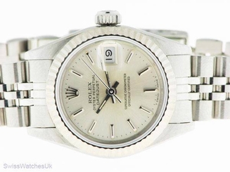ROLEX LADIES DATEJUST WATCH STAINLESS STEEL DIAMOND AUTOMATIC ROLEX  OYSTER LADY