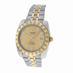 Unworn Authentic Men's Tudor Rotor 21013 Steel 18K Gold Date Self-Winding Watch