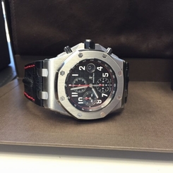 AUDEMARS PIGUET RO OFSHORE BLACK/RED DIAL ALLIGATOR BLK/RED L/S Men's Watch