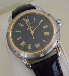 Mint GEVRIL S0111 SS/18K First Generation Swiss Quartz Watch with Box. #1375