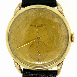 Vintage IWC Schaffhausen Mechanical Wind 35mm Large Gold Filled Mens Watch
