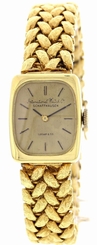 Ladies Vintage IWC Schaffhausen 18K Yellow Gold Watch By Tiffany & Co.