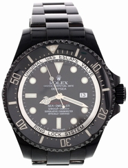  Men's Rolex Deepsea Sea-Dweller Blackout PVD 116660