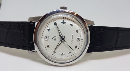 RARE VINTAGE EBEL WHITE DIAL AUTOMATIC MAN'S WATCH