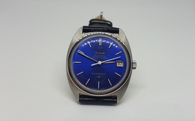 RARE OMEGA CONSTELLATION BLUE DIAL CAL 564 AUTO MAN'S WATCH