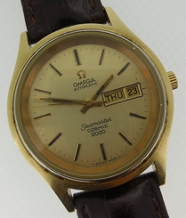 Omega Vintage Seamaster Automatic Cosmic 2000 Day/Date Large Gold Tone Case