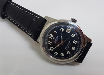 USED VINTAGE 60'S OMEGA SEAMASTER BLACK DIAL CAL:503 DATE  AUTO MAN'S WATCH