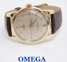 14k/Steel OMEGA SEAMASTER Automatic Watch 1950s Cal 501* 2846* EXLNT* SERVICED