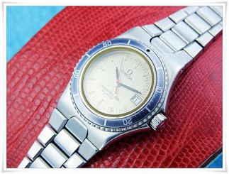 VINTAGE LADIES OMEGA " Seamaster 120m "DATE FUNC ST.STEEL QUARTZ