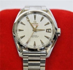 OMEGA Escapement Co-Axial Seamaster 8500 Aqua Terra Mens Watch 1587/986 DIAMONDS