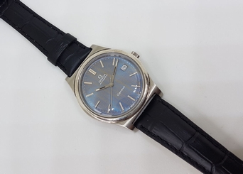 USED VINTAGE OMEGA GENEVE WAVE TWOTONE DIAL DATE AUTO MAN'S WATCH