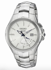  Seiko Men's SRN063 Coutura Kinetic Retrograde Stainless Steel Silver Watch