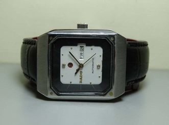 VINTAGE RADO AUTOMATIC DAY DATE SWISS WRIST WATCH WHITE H71 OLD USED ANTIQUE