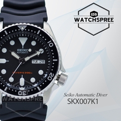 Seiko Men's Automatic Diver Scuba Rubber Watch SKX007K1