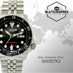 Seiko Men's Automatic Diver Scuba Watch SKX007K2