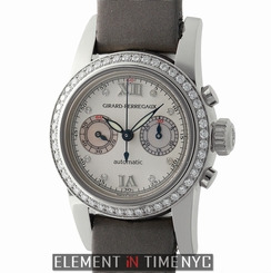 Girard Perregaux Small Chronograph Lady 18k White Gold Diamond Dial & bezel 8046
