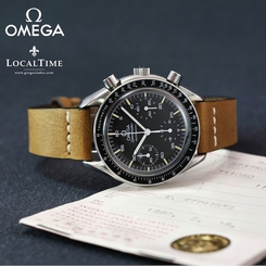 1990 Omega Swiss Speedmaster Automatic Watch Chronograph Ref. 35105000 & Papers