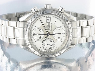 OMEGA SPEEDMASTER GENTS CHRONOGRAPH WATCH STAINLESS STEEL AUTOMATIC WITH BOX