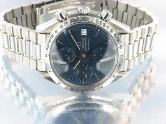 OMEGA SPEEDMASTER GENTS CHRONOGRAPH WATCH STAINLESS STEEL AUTOMATIC WITH BOX
