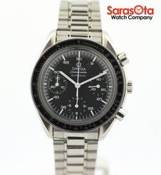 Omega Speedmaster Black Dial Stainless Steel Swiss Automatic Sport Men's Watch