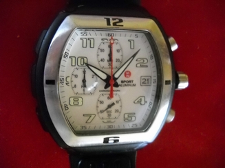 Michele Quartz Sport Chronograph with Rubber Strap Excellent Condition