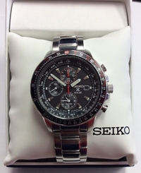 SEIKO Men's PROSPEX Stainless Steel Aviator Solar Chronograph WATCH SSC007 29665156181