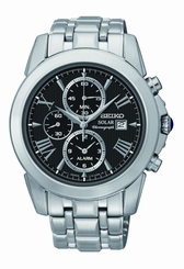 New Seiko SSC193 Le Grand Sport Men's Solar Stainless Steel Chrongraph Watch 29665169426