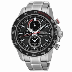 New Seiko SSC357 Sportura Solar Chronograph Stainless Steel 100M Men's Watch