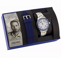 New Seiko SSC505 NASCAR Jimmie Johnson 7 time Champion Signature Men's Watch Kit