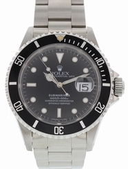 Men's Rolex Submariner Date SS 16610 W/ Box & Papers