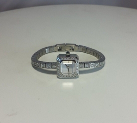 Corum Sugar Cube Diamond Stainless Steel Ladies Watch Estate Find
