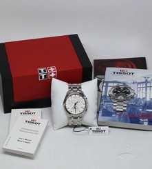 New! Tissot Men's Couturier Chronograph Stainless Steel Watch T0356171103100 7611608243596