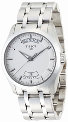 Tissot Couturier Mens Silver Dial Automatic Stainless Steel Watch T0354071103100