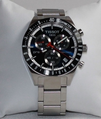 New! Tissot PRS 516 Chronograph Black Dial Stainless Men's Watch T0444172105100