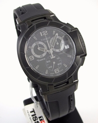 NEW Tissot T048.417.37.057.00 T-Race Black Chronograph Quartz Sport Mens Watch J