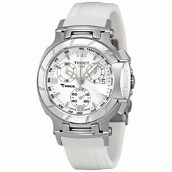 New Tissot T-Race White Rubber Chronograph Women's Watch T0482171701700