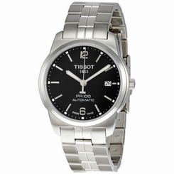 New Tissot PR100 Automatic Black Dial Stainless Steel Men's Watch T0494071105700