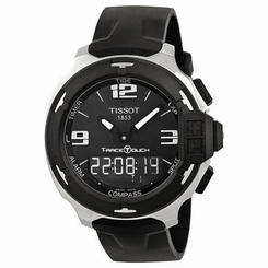 New Tissot T-Race Touch Analog Digital Black Rubber Men's Watch T0814201705701