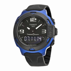 Tissot T-Race Touch Chronograph Black Rubber Strap Men's Watch T0814209705700