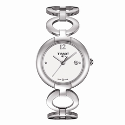 New Tissot Pinky White Dial Stainless Steel Women's Quartz Watch T0842101101700