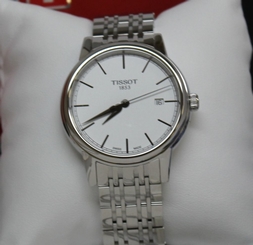 New! Tissot Carson T-Claasic White Dial Stainless Steel Watch T0854101101100