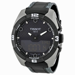 Tissot T-Touch Solar Ana Digital Dial Leather Strap Mens Watch T0914204605101