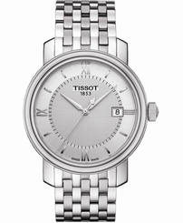 New Tissot Bridgeport Silver Dial Stainless Steel Mens Watch T0974101103800