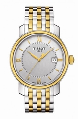 New Tissot Bridgeport Silver Dial Two-Tone Steel Mens Watch T0974102203800