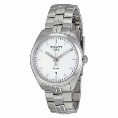 New Tissot PR100 Silver Dial Stainless Steel Men's Watch T1014101103100