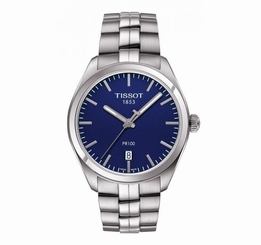 New Tissot PR100 Blue Dial Stainless Steel Men's Watch T1014101104100