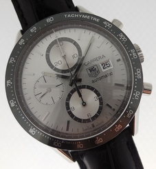 Tag Heuer Carrera Men's Automatic Silver Dial Chronograph Stainless Steel CV2011