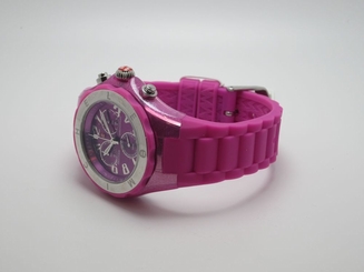 MICHELE MWW12F000075 WOMENS TAHITIAN MAGENTA CHRONOGRAPH WATCH