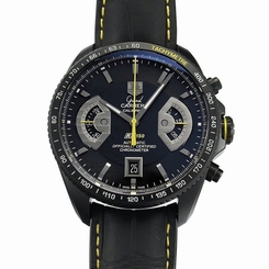TAG HEUER Grand Carrera 150th Limited CAV518 Auto Black Titanium Excellent #0256